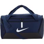 Malé cestovné kufre Nike Academy námornícky modrej farby z polyesteru na zips vonkajšie vrecko 