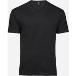 Tee Jays Čierne soft tričko s V-golierom Veľkosť: S