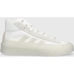 Pánske Kotníkové tenisky adidas bielej farby zo semišu vo veľkosti 44 