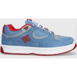 Pánska Skate obuv DC Shoes modrej farby v športovom štýle zo semišu vo veľkosti 44 Zľava 