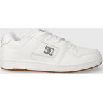 Pánska Skate obuv DC Shoes bielej farby v športovom štýle z kože vo veľkosti 46 vegánska Zľava 