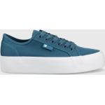 Dámska Skate obuv DC Shoes modrej farby z tkaniny vo veľkosti 41 Zľava 