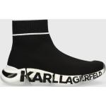 Dámske Designer Plátené tenisky Karl Lagerfeld čiernej farby v športovom štýle z tkaniny vo veľkosti 35 v zľave 