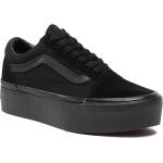 Dámska Skate obuv Vans čiernej farby z kože vo veľkosti 36 