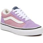 Dámska Skate obuv Vans fialovej farby zo semišu na šnurovanie Zľava 