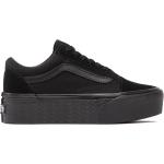 Dámska Skate obuv Vans čiernej farby z kože vo veľkosti 35 