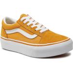 Pánska Skate obuv Vans žltej farby vo veľkosti XS na šnurovanie svietiace metalické Zľava 
