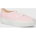 Dámska Skate obuv Vans AUTHENTIC platform ružovej farby z tkaniny vo veľkosti 41 