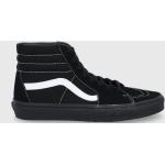 Pánska Skate obuv Vans SK8-Hi čiernej farby zo semišu vo veľkosti 45 