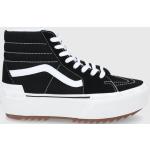 Dámska Skate obuv Vans SK8-Hi čiernej farby zo semišu vo veľkosti 40 