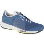 Pánska Tenisová obuv Wilson modrej farby v športovom štýle zo syntetiky vo veľkosti 40,5 na šnurovanie 