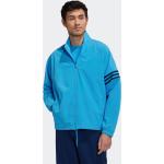 Pánske Športové bundy adidas Adicolor modrej farby z polyesteru vo veľkosti XS na zips v zľave udržateľná móda 