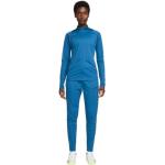 Dámske Mikiny na zips Nike Academy modrej farby z polyesteru vo veľkosti XS na zips na zimu 