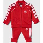 Dojčenské Dojčenské súpravy adidas Originals červenej farby z polyesteru do 24 mesiacov udržateľná móda 