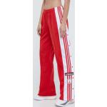 Dámske Športové nohavice adidas Originals červenej farby z plastu vo veľkosti XXL v zľave udržateľná móda 