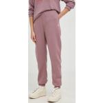 Dámske Športové nohavice G-Star Raw fialovej farby s jednofarebným vzorom raw 