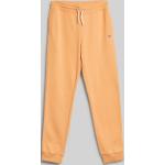 Chlapčenské Detské tepláky Gant Shield oranžovej farby z tričkoviny do 12 rokov 