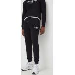 Pánske Designer Športové nohavice Karl Lagerfeld čiernej farby z bavlny v zľave 