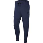 Pánske Športové oblečenie Nike Sportswear Tech Fleece námornícky modrej farby v športovom štýle z bavlny na zips na zimu 