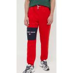Pánske Športové oblečenie Tommy Hilfiger TOMMY JEANS červenej farby z polyesteru vo veľkosti XXS v zľave 