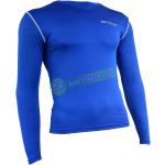 Pánske Termo tričká Givova modrej farby v športovom štýle z polyesteru s dlhými rukávmi 