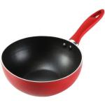Panvice wok tescoma červenej farby z kovu v zľave s priemerom 16 cm 