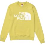 Pánska Jesenná móda The North Face žltej farby v ležérnom štýle s okrúhlym výstrihom Zľava na zimu 