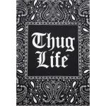 Dámske Bandana šatky Thug Life sivej farby so slzičkovým vzorom z bavlny Onesize v zľave 