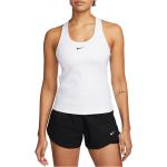 Dámske Fitness tielka Nike Swoosh bielej farby vo veľkosti 4 XL 