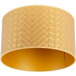 Tienidlá Qazqa zlatej farby v elegantnom štýle s geometrickým vzorom v zľave kompatibilné s E27 