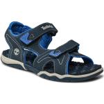 Chlapčenské Kožené sandále Timberland Adventure seeker tmavo modrej farby z koženky vo veľkosti 35 v zľave na leto 