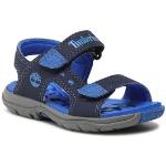 Chlapčenské Kožené sandále Timberland tmavo modrej farby z koženky vo veľkosti 21 v zľave na leto 