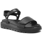 Dámske Kožené sandále Timberland čiernej farby vo veľkosti 37 v zľave na leto 