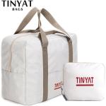 Pánske Cestovné tašky bielej farby z polyesteru objem 35 l 