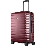Veľké cestovné kufre červenej farby integrovaný zámok objem 80 l 