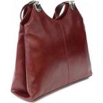 Dámske Kožené kabelky arwel tmavo červenej farby z kože na zips vrecko na mobil v zľave 