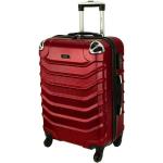 Pánske Malé cestovné kufre červenej farby z plastu v zľave 