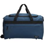 Pánske Cestovné tašky tmavo modrej farby z polyesteru objem 42 l v zľave 