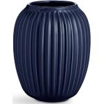Vázy tmavo modrej farby z keramiky s výškou 20 cm s priemerom 20 cm 