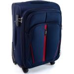 Pánske Malé cestovné kufre tmavo modrej farby z bavlny v zľave 