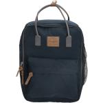 Pánske Školské batohy tmavo modrej farby z nylonu na zips v zľave 