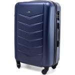 Pánske Malé cestovné kufre tmavo modrej farby z plastu v zľave 