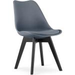 Stoličky tmavo šedej farby z plastu 
