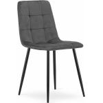 Jedálenské stoličky tmavo šedej farby v škandínávskom štýle z kovu 