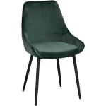 Jedálenské stoličky zelenej farby v modernom štýle z kovu 2 ks balenie 