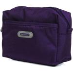 Pánske Kozmetické tašky fialovej farby v modernom štýle na zips 