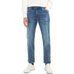 Pánske Straight Fit jeans Tom Tailor modrej farby regular z bavlny v zľave 