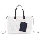Dámske Luxusné kabelky Tommy Hilfiger Iconic bielej farby z polyuretánu 