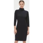 Dámske Úpletové šaty Tommy Hilfiger čiernej farby z bavlny udržateľná móda 