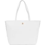 Dámske Shopper kabelky Tommy Hilfiger Essentials bielej farby z koženky v zľave 